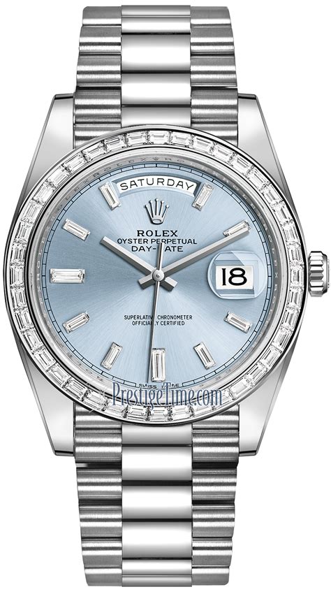 Rolex Day-Date platinum baguette